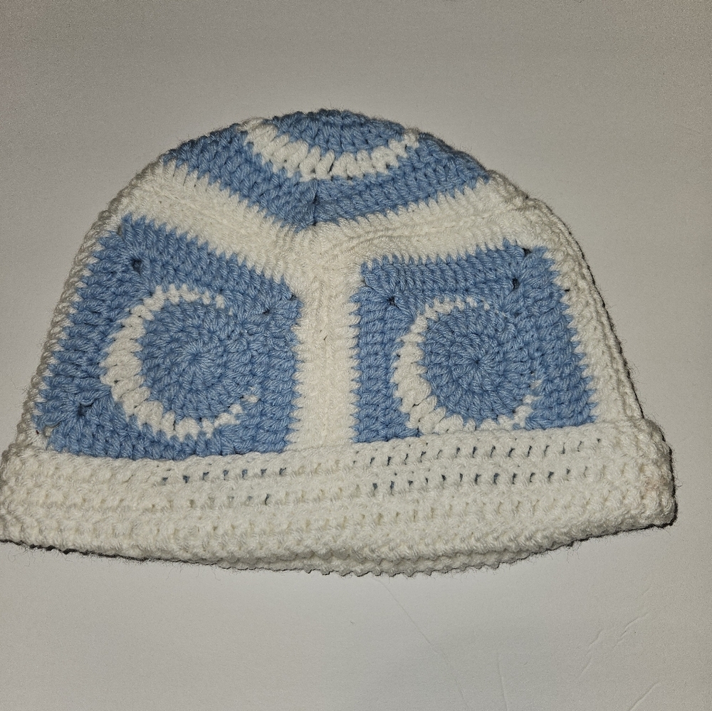 Hand crocheted Crescent moon hat